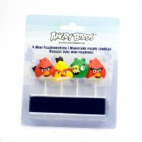 Angry Birds mini gyertya figurák, 4 db./csomag